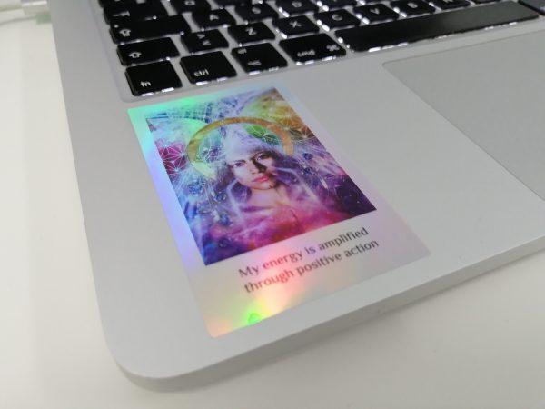 Holographic sticker example